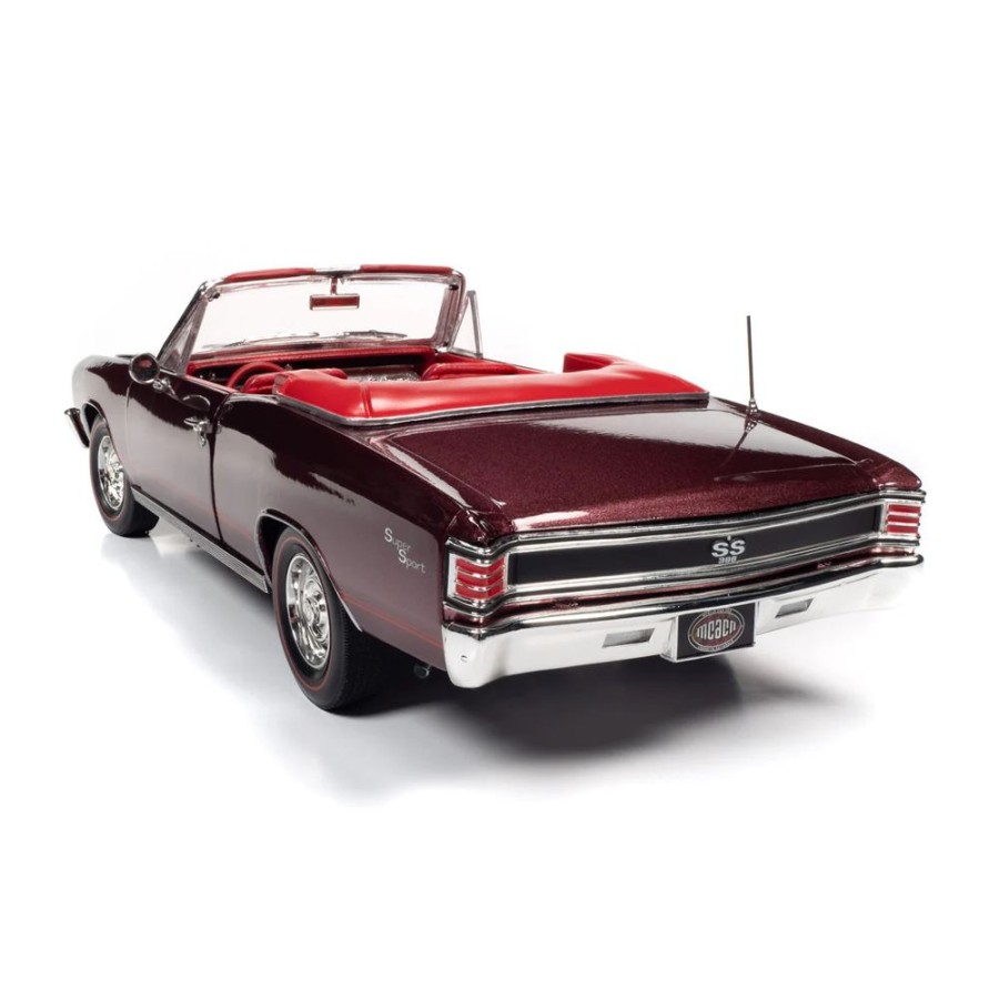 Model Cars American Muscle | 1:18 Scale 1967 Chevy Chevelle Ss Convertible Mcacn Auto World American Muscle