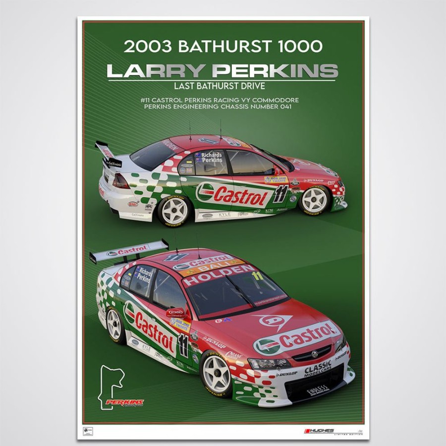 Limited Edition Prints Peter Hughes Motorsport | Larry Perkins Last Bathurst Drive - Limited Edition Print