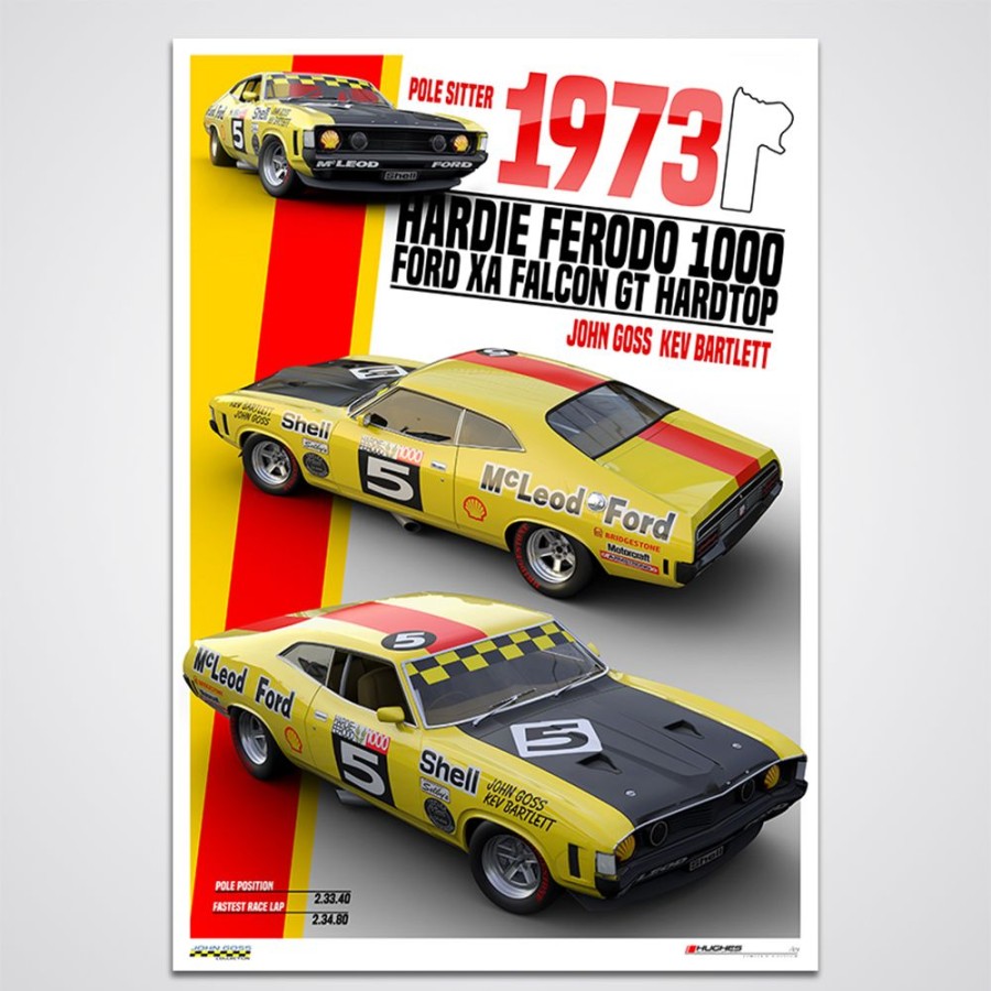 Limited Edition Prints Peter Hughes Motorsport | 1973 Hardie-Ferodo 1000 Pole Position - Limited Edition Print