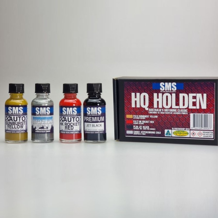 Hobbies SMS Paints | Hq Holden Colour Set#6 - Sunburst Yellow