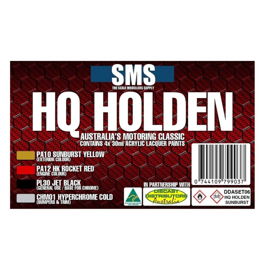 Hobbies SMS Paints | Hq Holden Colour Set#6 - Sunburst Yellow