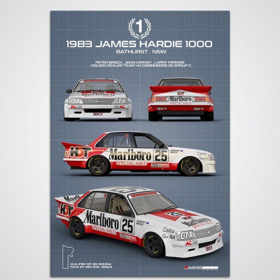 Limited Edition Prints Peter Hughes Motorsport | 1983 James Hardie 1000 Winner "Technica Series" - Limited Edition Print