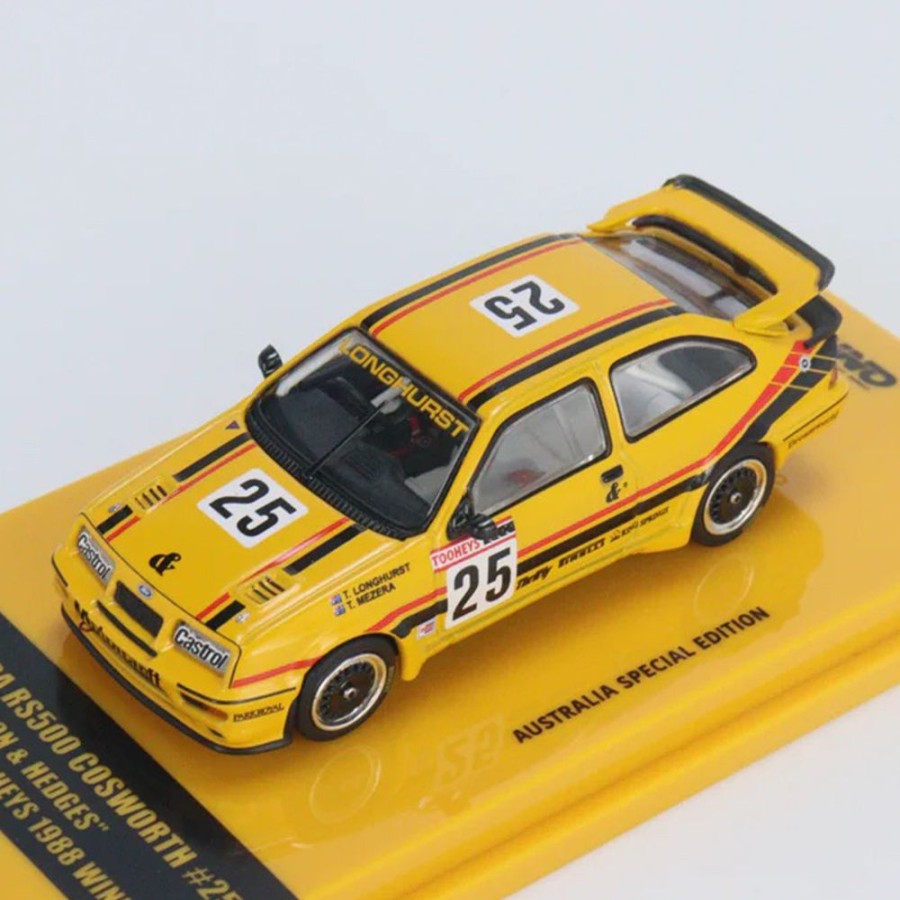 Model Cars Magic Moments of Motorsport | 1:64 Scale Ford Sierra Rs500 #25 1988 Bathurst 1000 Winner - Longhurst / Mezera