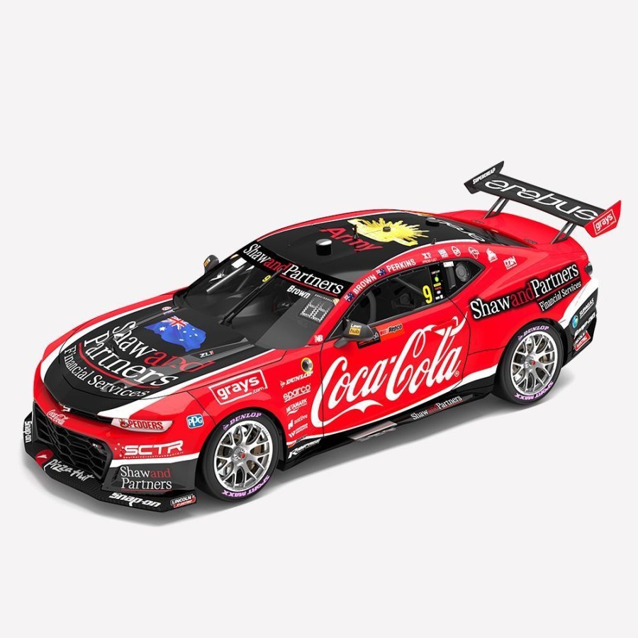 Model Cars Authentic Collectables | 1:18 Scale Coca-Cola Racing #9 Brown/Perkins Chevrolet Camaro Zl1 2023 Bathurst 1000