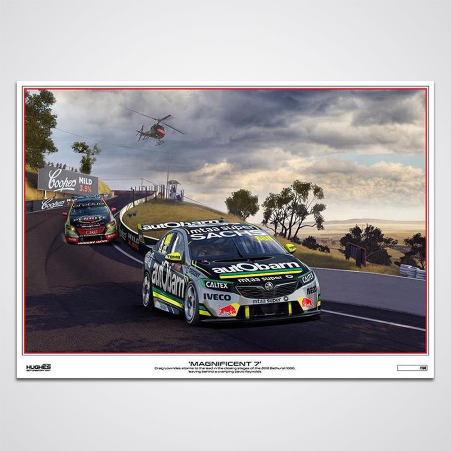 Limited Edition Prints Peter Hughes Motorsport | Craig Lowndes 2018 Supercheap Auto Bathurst 1000 Winner Limited Edition Print