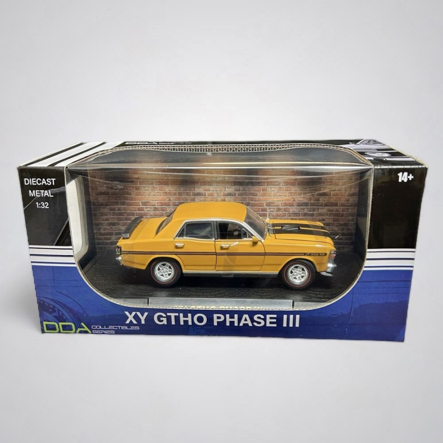 Model Cars DDA Collectibles | 1:32 Scale Yellow Ochre Ford Falcon Xy Gtho Phase Iii By Dda Collectibles