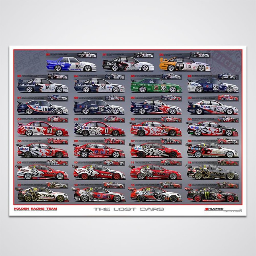 Limited Edition Prints Peter Hughes Motorsport | Holden Racing Team The Lost Cars Limited Edition Print Poster Peter Hughes