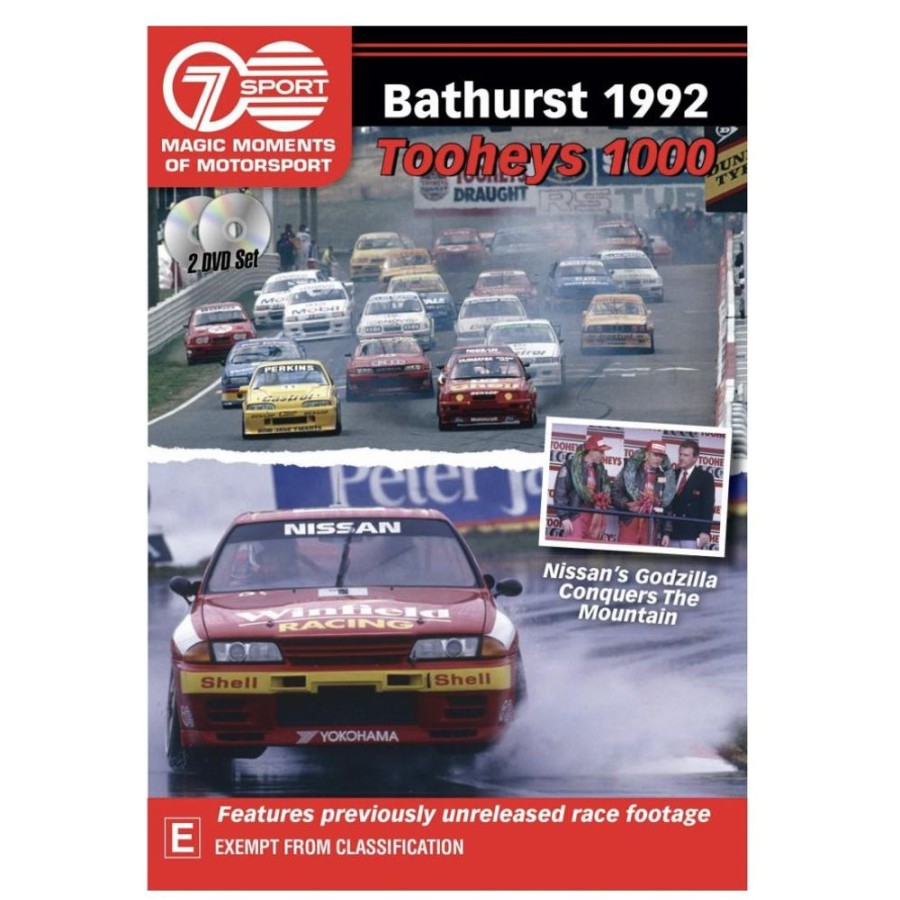 Entertainment Magic Moments of Motorsport | Bathurst 1992 Tooheys 1000 Full Race Double Dvd