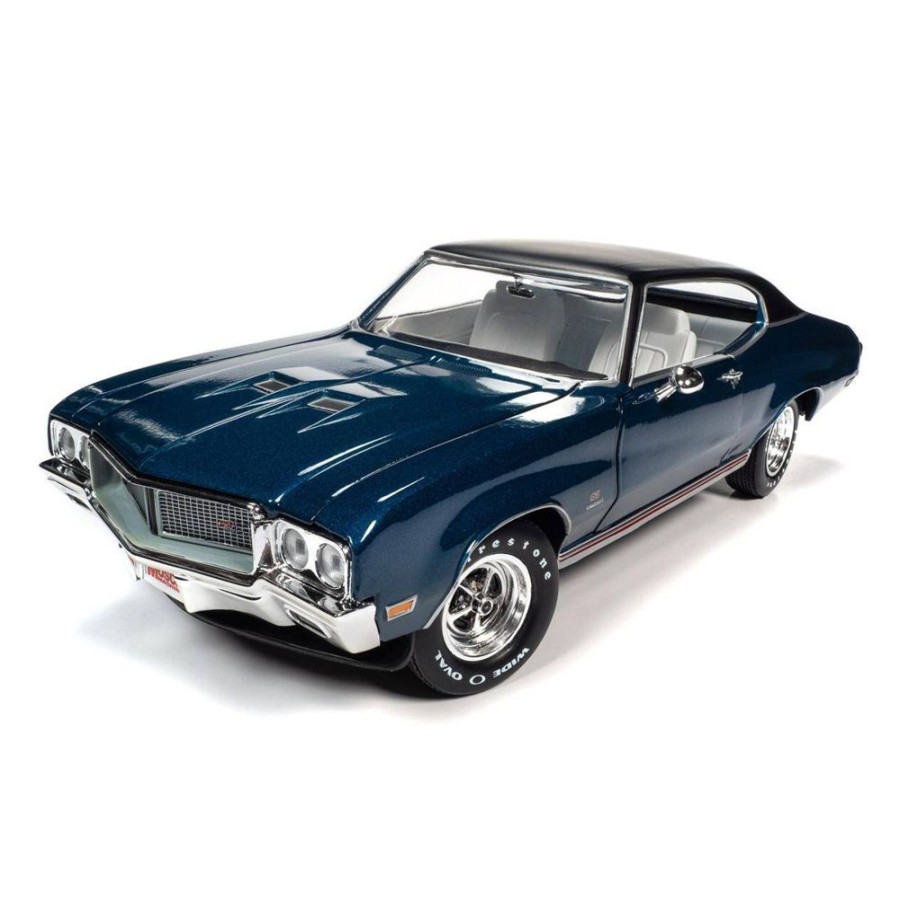 Model Cars American Muscle | 1:18 Scale 1970 Buick Gs 455 Stage 1 Diplomat Blue Auto World American Muscle