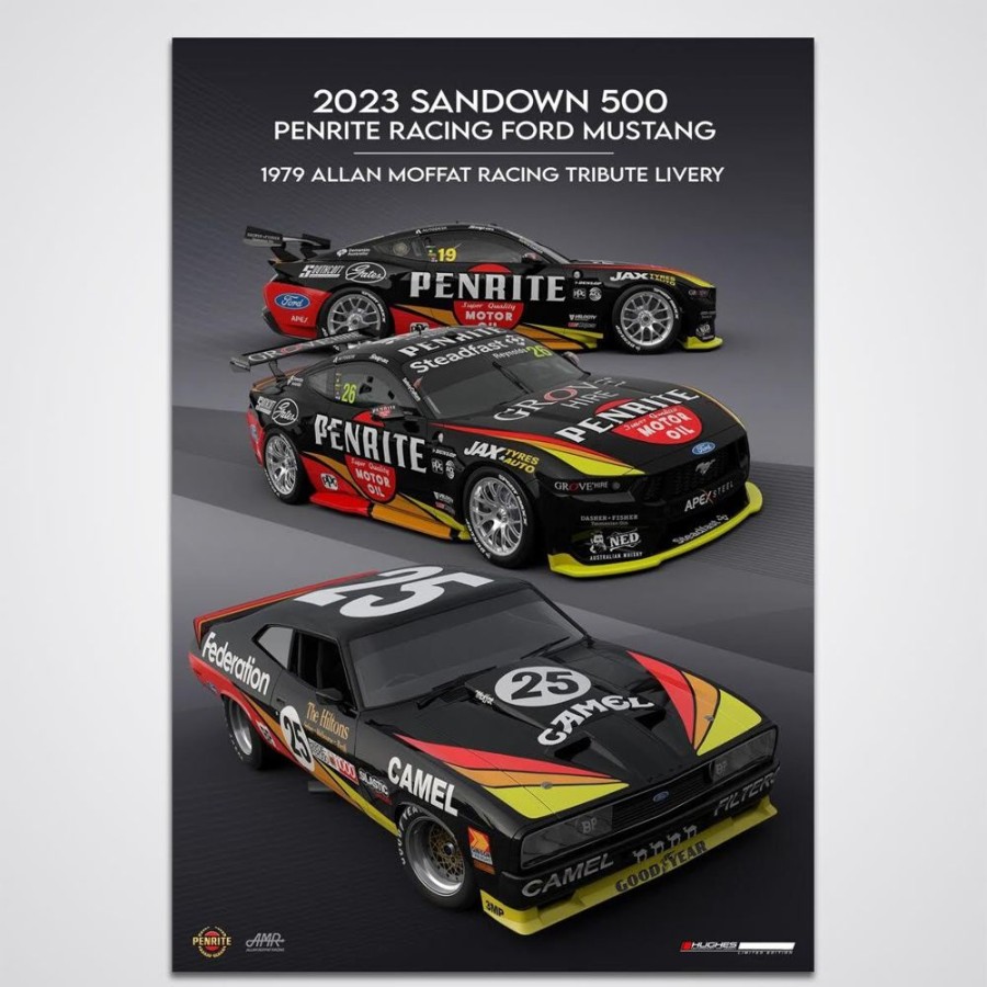 Limited Edition Prints Peter Hughes Motorsport | The 2023 Sandown 500 Allan Moffat Racing Tribute Livery Collectors Print