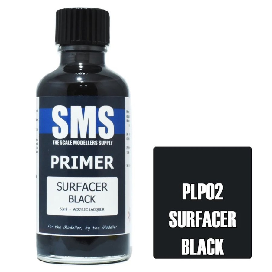 Hobbies SMS Paints | Plp02 Primer Surfacer Black 50Ml - Sms Paints