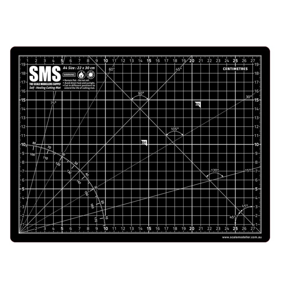 Hobbies SMS Paints | Cutting Mat A4 - Black - Sms Paints