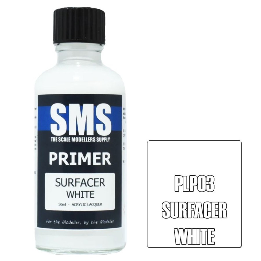 Hobbies SMS Paints | Plp03 Primer Surfacer White 50Ml - Sms Paints