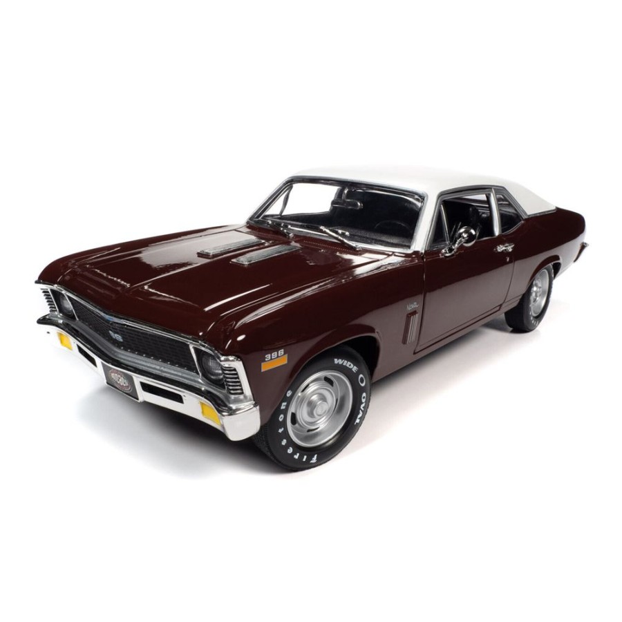 Model Cars American Muscle | 1:18 Scale 1970 Chevy Nova Ss 396 Mcacn Auto World American Muscle