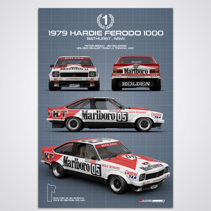 Limited Edition Prints Peter Hughes Motorsport | 1979 Hardie-Ferodo 1000 Winner "Technica Series" - Limited Edition Print