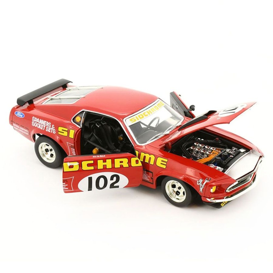 Model Cars DDA Collectibles | 1:18 Scale Sidchrome Racing #102 1969 Ford Mustang Boss 302 Jim Richards Dda - Dda Collectibles