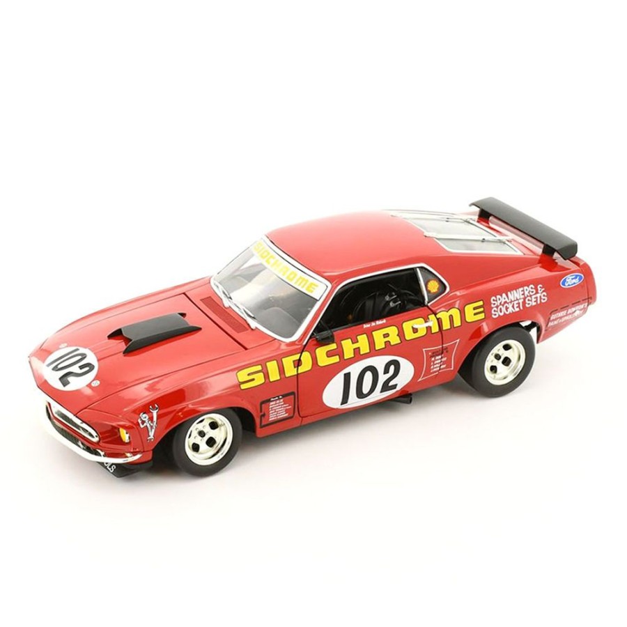 Model Cars DDA Collectibles | 1:18 Scale Sidchrome Racing #102 1969 Ford Mustang Boss 302 Jim Richards Dda - Dda Collectibles