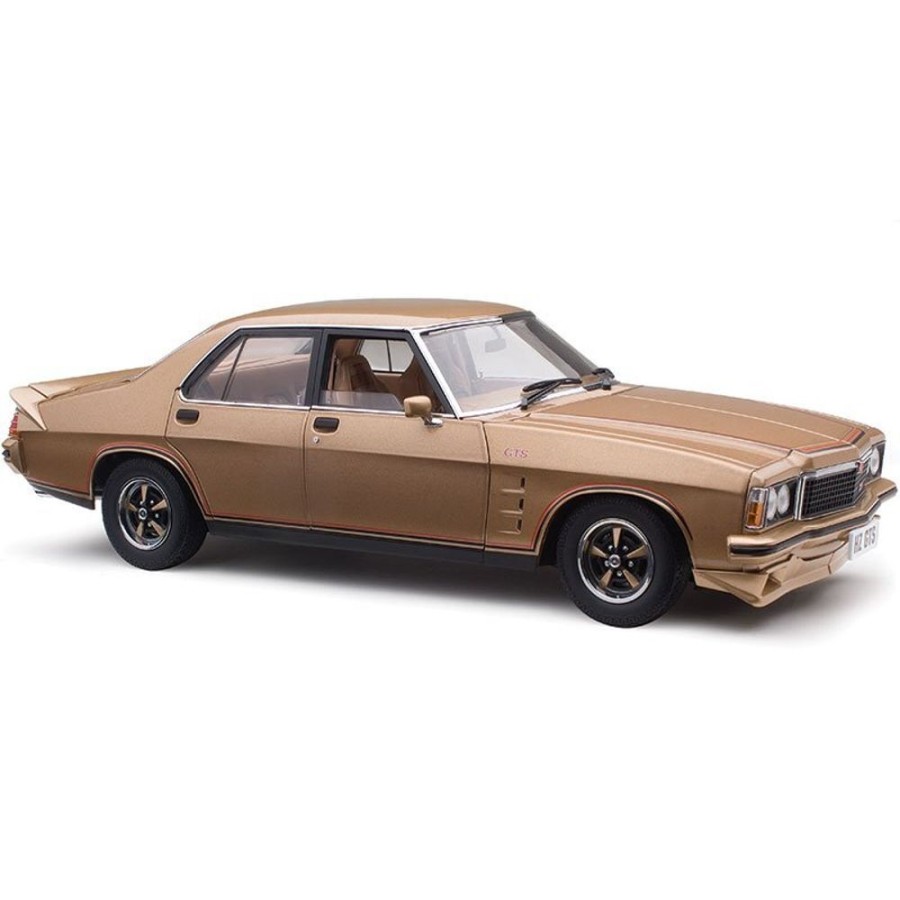 Model Cars Classic Carlectables | 1:18 Scale Sandlewood Metallic Holden Hz Gts Sedan With A 308Ci Engine By Classic Carlectables