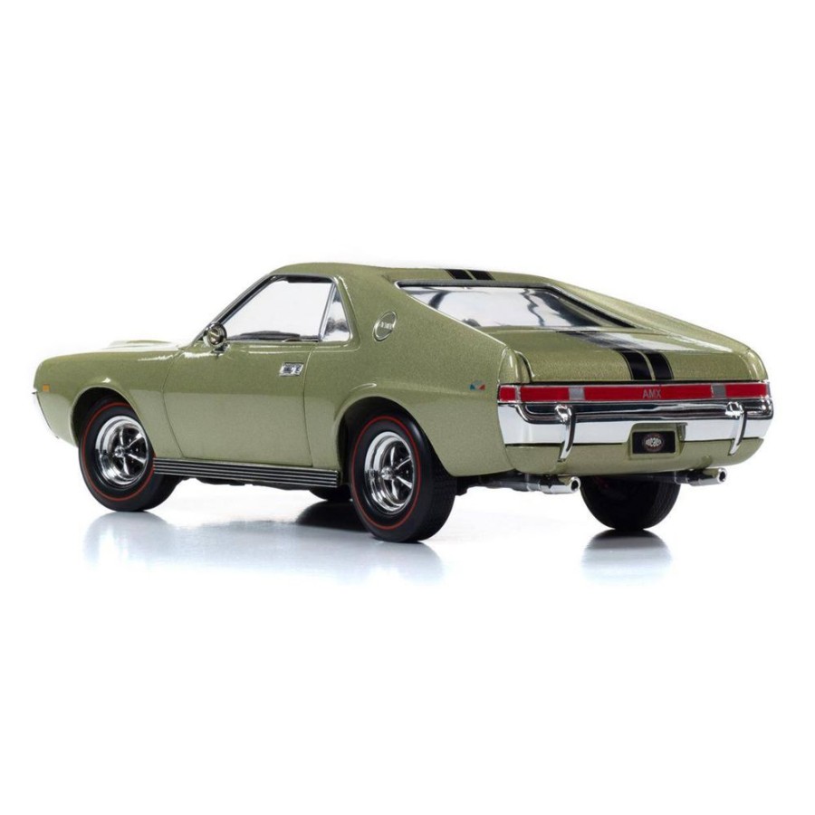 Model Cars American Muscle | 1:18 Scale 1968 Amc Amx Laurel Green Auto World American Muscle